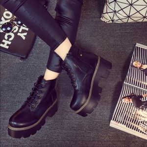 SouthBay Lace-Up Platform Boots